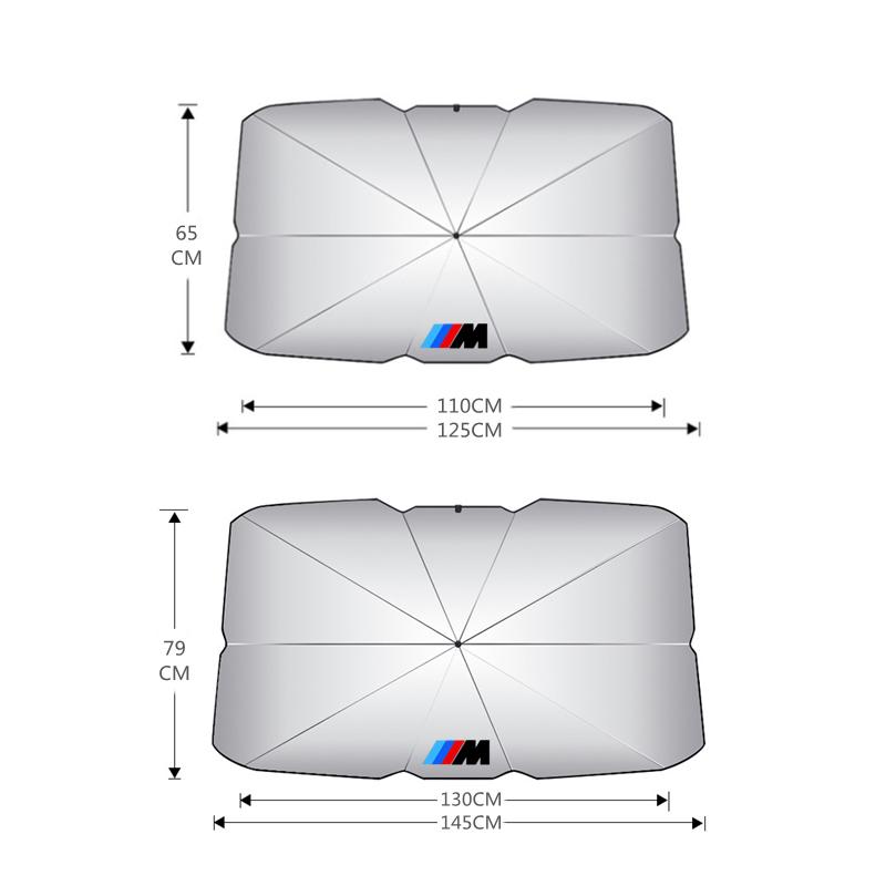 Auto Zonnescherm Paraplu Auto Voorruit Zonnescherm Deksel Voor BMW M Embleem E46 E36 E34 F10 E90 F30 E60 F30 E53 E30 E92 E87
