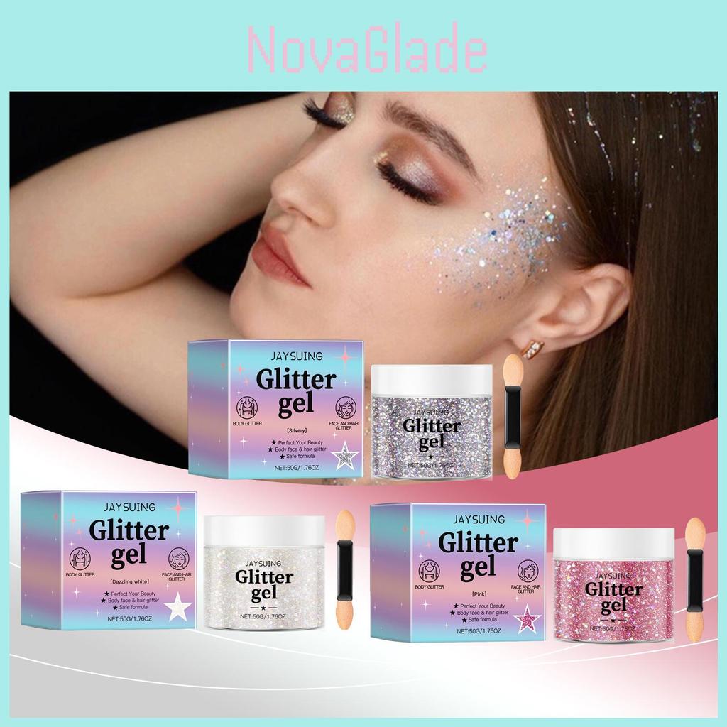 Jaysuing Sparkling Glitter Gel Collection For Stunning Shimmering Makeup Looks