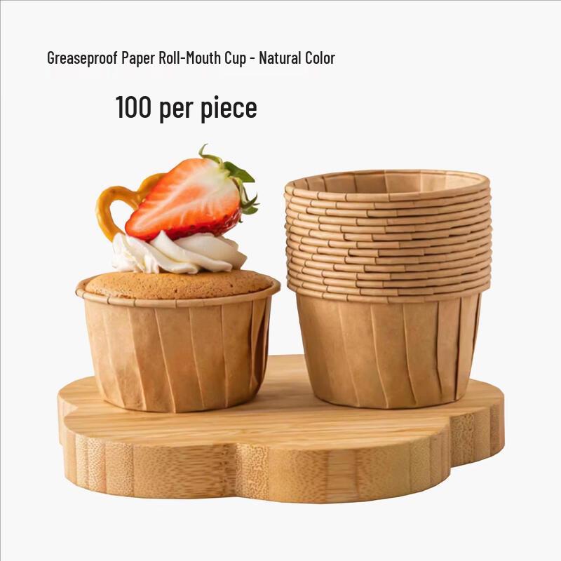 MDNG Natural Greaseproof Baking & Air Fryer Paper Cups