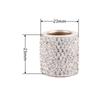 2 Pezzi Moda Collari Poggiatesta Auto Anelli Decorativi Interni Auto Anelli Bling Cromo Strass Accessori Sedile Veicolo