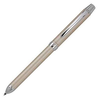 PILOT Pilot Ridge B Pack CGD Multifunctional Ballpoint Pen 2 Colors Sharp Ridge Ballpoint Pen 2+1 (Champagne Gold) 0.7mm + 0.5mm BTHR-3SR-CGD