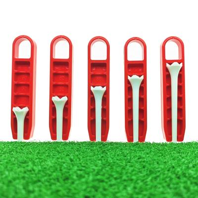 Adjustable Golf Tee Depth Setting Tool with Puller - Easy Grip, Precision Height Adjustment, Ideal for Consistent Tee Placement