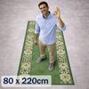 [7] LOMA GREEN 80 x 220cm Rubberized Rug D6989