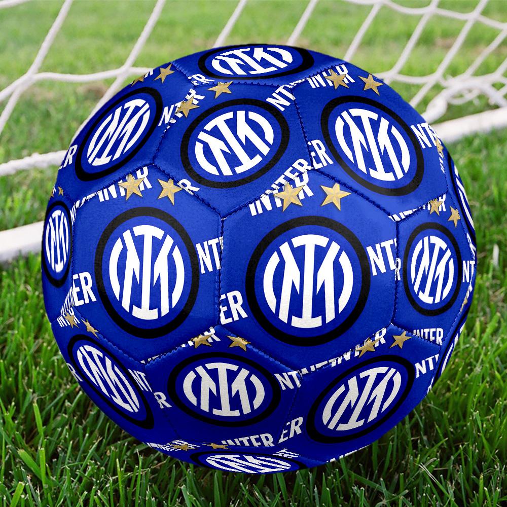 Inter. Italy-1 Pallone da Calcetto Indoor Colorato Per Tutte le Età Cucito a Macchina PVC Pronto per la Competizione Resistente Alta Rimbalzabilità MISURA 5 Pallone da Calcio.