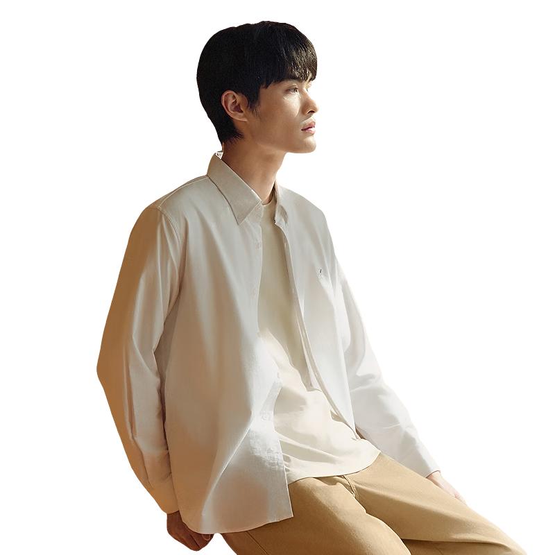 Hodo Men s Embroidered Pure Cotton Oxford Shirt XXXL