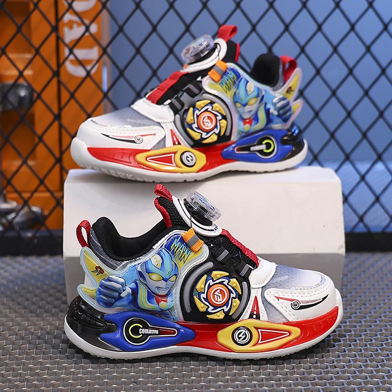 

2025 Fashion ALL Seasons Child Casual Shoes Hot Selling Light Soft Rebound Board Shoes Knob Buckle Wear-resistant Kids Sneakers 23 красный