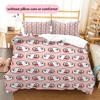 Boo Mario Pattern Bedding Home Decoration Birthday Gift ( 1 Duvet Cover + 2 Pillowcase, Without Core),fan Merchandise.