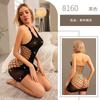 Sex underwear pure desire large size sexy flash diamond hollow mesh coat see-through bed showing buttocks passion suit