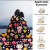 1pc Easter Bunny Print Blanket   Lightweight Flannel Throw Blanket For Sofa, Bed, Living Room, Office, Outdoor Travel, Camping