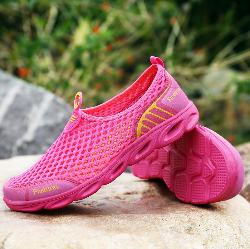 

A03 spring and summer men s and women s creek walking shoes sports shoes low-top foot cover light hollow breathable outdoor shoes wading shoes mesh 45