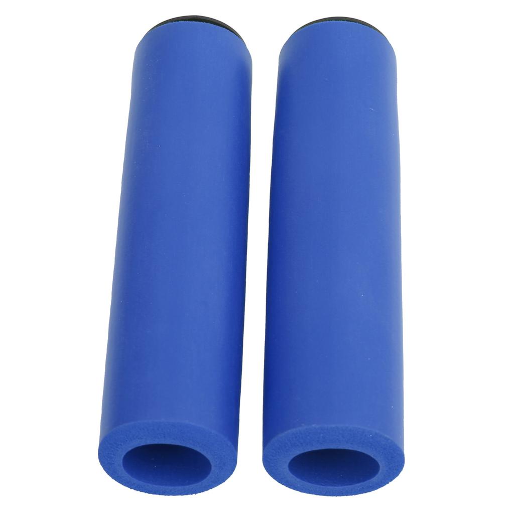 30g 1 Pair Lightweight Silicone Handlebar Sleeve for MTB Anti Slide Foam Handlebar Sleeve Bleu