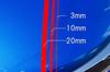 MYS MM-47 Reflective Tape, Red (0.8 Inch X 0.6 Ft (20 Mm X 1.5 M)