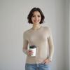 Needle Island Seamless Integrated Wool Sweater Women's Early Autumn New Slim-fit Warm Interior Knitted Bottom Shirt