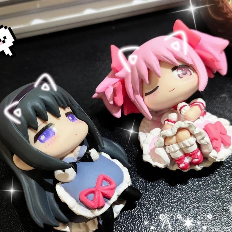 Original Stasto Puella Magi Madoka Magica Anime Figure Collectible Model Cartoon Decor Ornaments Doll Cute Toys Gift