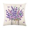 Polyester Material Cushion Cover Lavender Style Pattern Home Decor Pillowcase  Home Decor