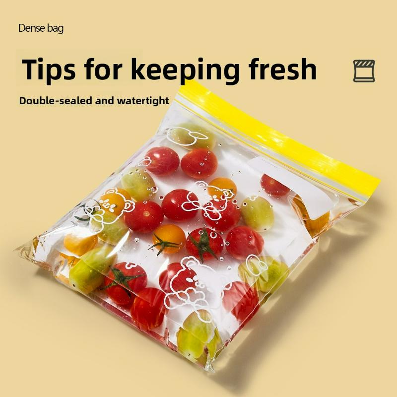 40Pcs Refrigerator Frozen Fresh-keeping Bag Household Food Grade Kitchen Storage Bag Sealed Bag Food Self-sealing Bag