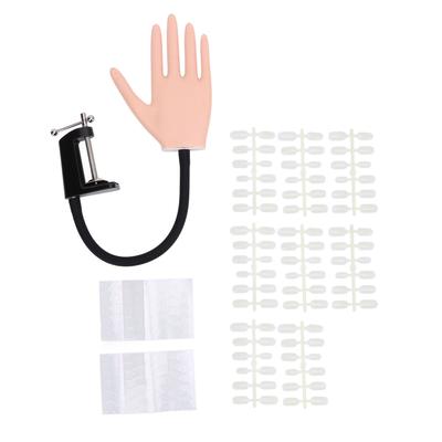 Manicure Practice Hand Model Nail Maniquin Hand Removable Fingers Artificial Hand with Bracket for