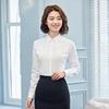 Trueman Women's White 60% Cotton Business Long-Sleeve Shirt