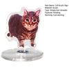 jijijing 2D Flat Rotating Acrylic Cat Sign for Car Dashboard, Desk Decor, Cute Print Tabletop Centerpiece with Base Home Office, Interior Gift Lovers