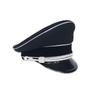 Role-Playing Prop Army Elite Officer Woolen Cap Black Wide-Brimmed Carved Hat Collector's Grade Premium Hat