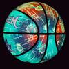 Tesien Luminous Meteor Style Indoor/Outdoor Basketball - Size 7