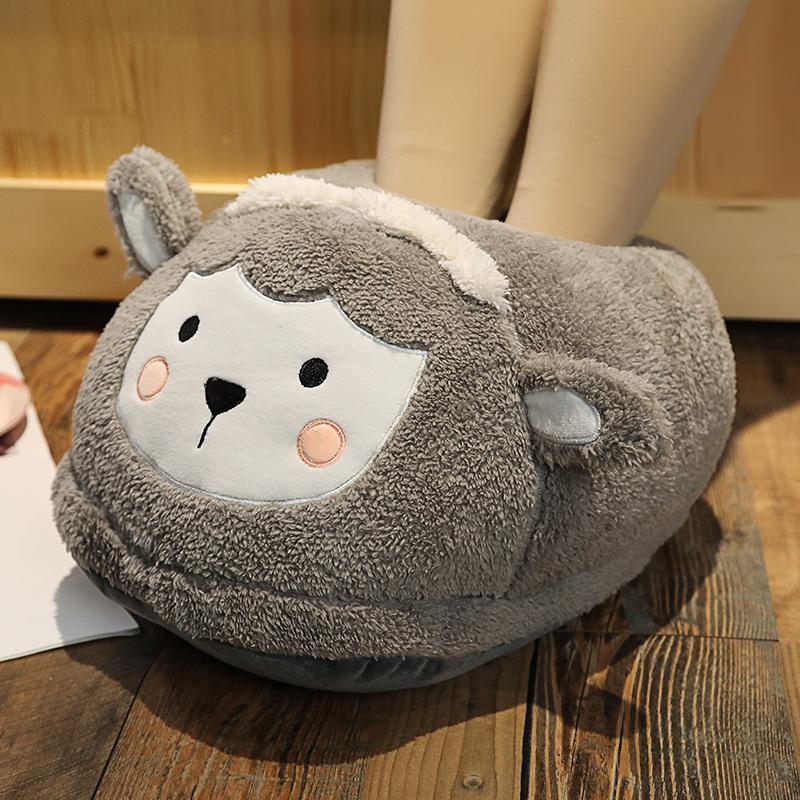 plush toy stuffed Animal Unicorn cushion hand warmer Pig Dinosaur foot warmer pillow