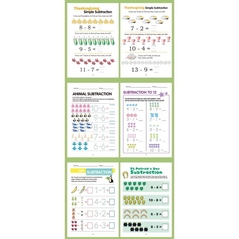 Within 10 Addition Subtraction Math Exercise Book For Kindergarten To First Grade