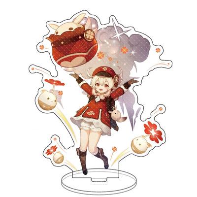 Anime Game Genshin Impact Acrylic Cosplay Character Hero Theme Stand Acrylic Figure Stand Model Plate Desk Decor Ornament Gift
