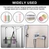 Aluminium Bathroom Shelf Without Drilling Hanging Shower Caddy Bathroom Storage Basket for Shower Room Home Bathroom Accessories