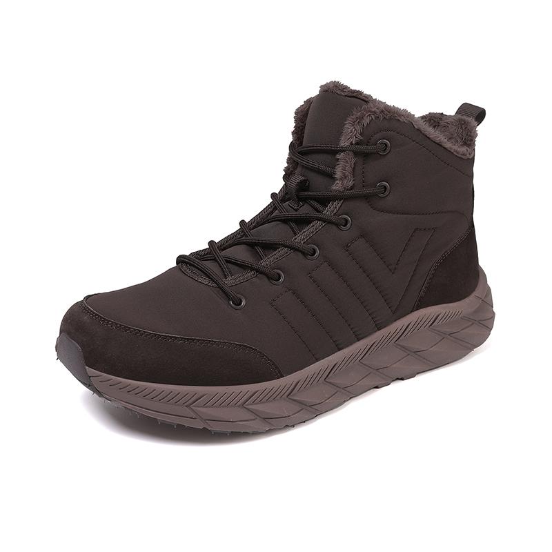 Womens Mens Snow Boots Winter Shoes Slip On Ankle Booties Anti-Slip Water Resistant Fully Fur Lined Outdoor Sneakers