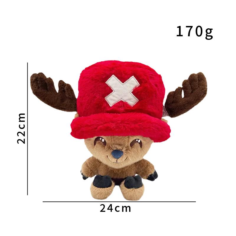 2026 New Anime One Piece Tony Tony Chopper Plush Cute Ship Doctor Deer Anime Peripherals Plushie Doll Toy Birthday Gift For Kid
