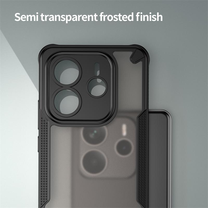 Translucent Phone Case For Xiaomi Redmi Note 14 5G Matte Armor Back Cover For Redmi Note 14 Case Cover For Redmi Note 14 5G Case