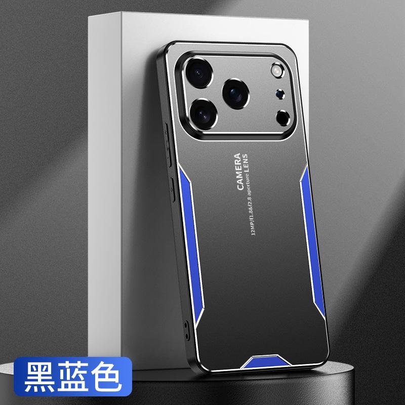 Applicable to iPhone17ProMax triangular blade mobile phone case Apple 16Pro metal 15 anti-drop 14 protective case