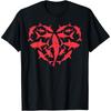 Valentines Day Sharks Heart Funny Love Fish Men Women Girls T-Shirt