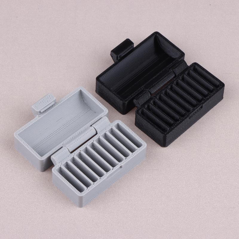 10-Hole Cr2032/Cr2025 Battery Box Coin Cell Battery Storage Case Portable Batteries Protective Holder Small Battery Organizer