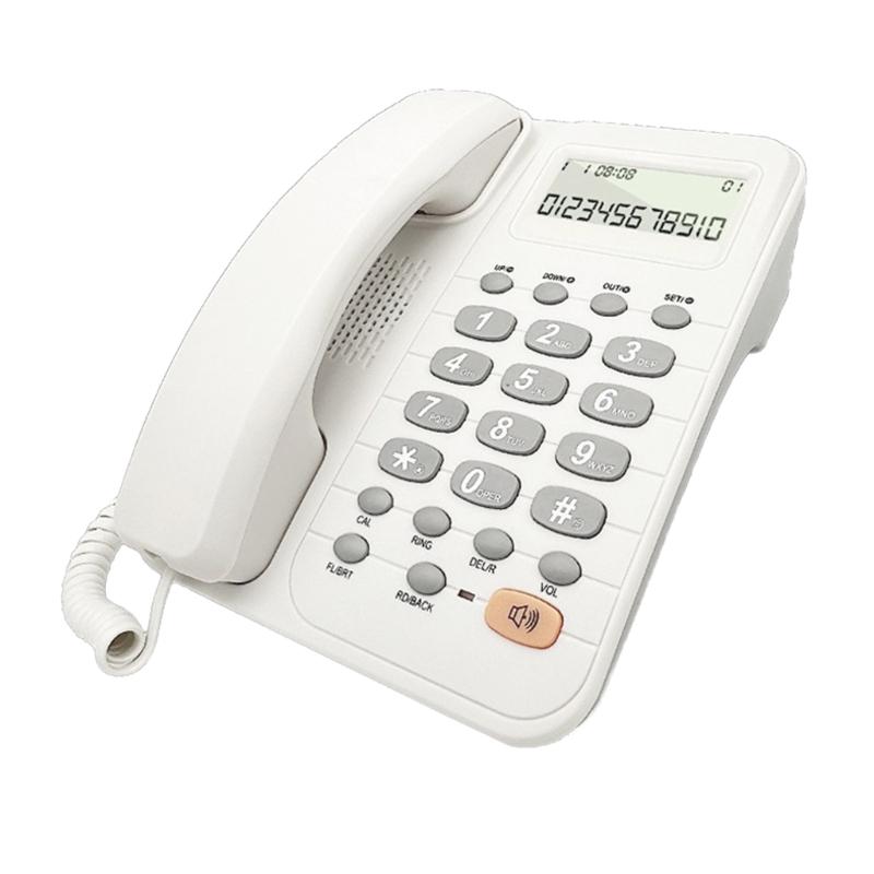 Business Office Landline Phone Telephone With Caller Display For Hotel Guest Room, Corded Telephone