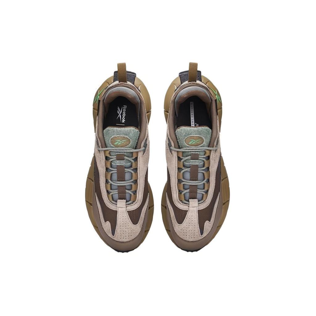 Reebok Zig Kinetica 2.5 Edge Outdoor Sports Trendy Comfortable Slip-Resistant Durable Low-Top Running Shoes Unisex sneaker Brown 100074674