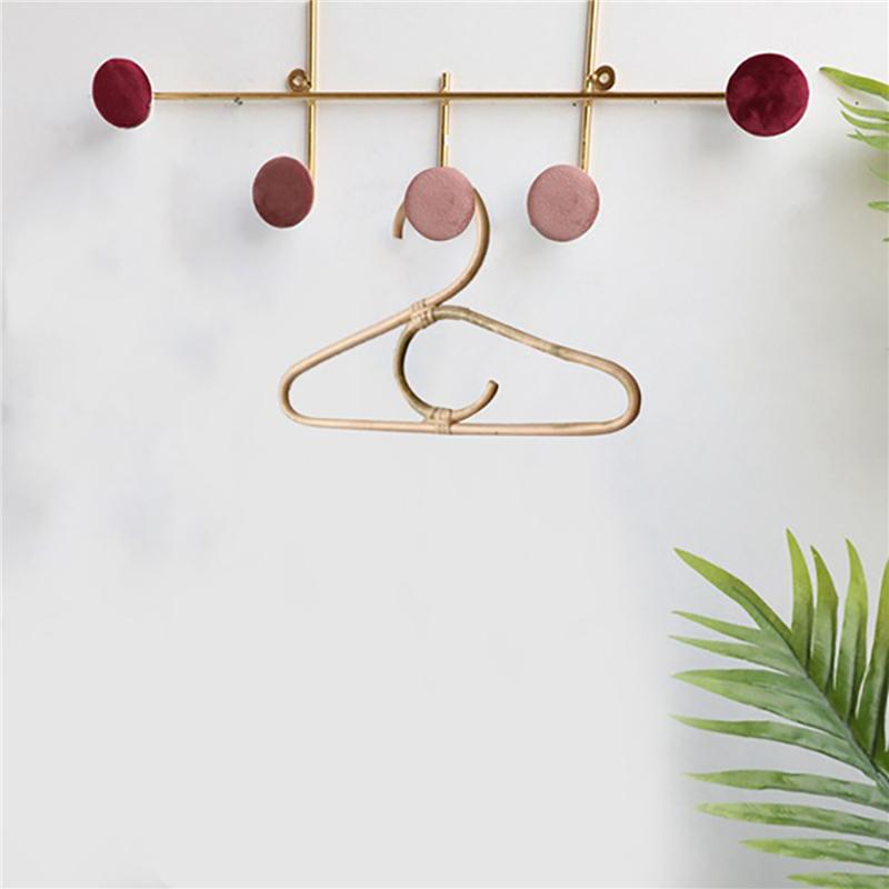 24Pcs Rattan Clothes Hanger Nordic Style Kids Garments Organizer Rack Children Hanger Kids Room Decor Hangers-B61B