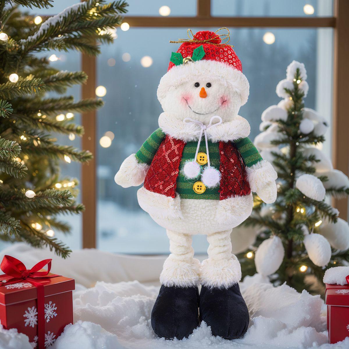 

Extendable Santa Claus, Snowman, and Reindeer Christmas Figurine Set