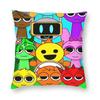 Sprunki Characters Game Square Pillow Covers Polyester Sofa Cushion Cover Cool Decorative Throw Pillow Case 40*40