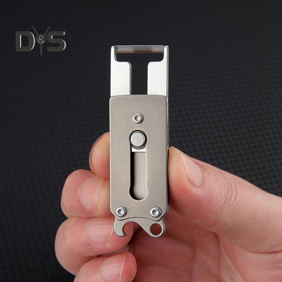 Mini-Schäler aus Titanlegierung, Flaschenöffner, robust, für Outdoor-Reisen, Camping, Wandern, Mehrzweckwerkzeug, tragbarer Obst- und Gemüseschäler