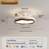 2025 Modern Silent Ceiling Fan with Integrated Light for Bedroom or Restaurant