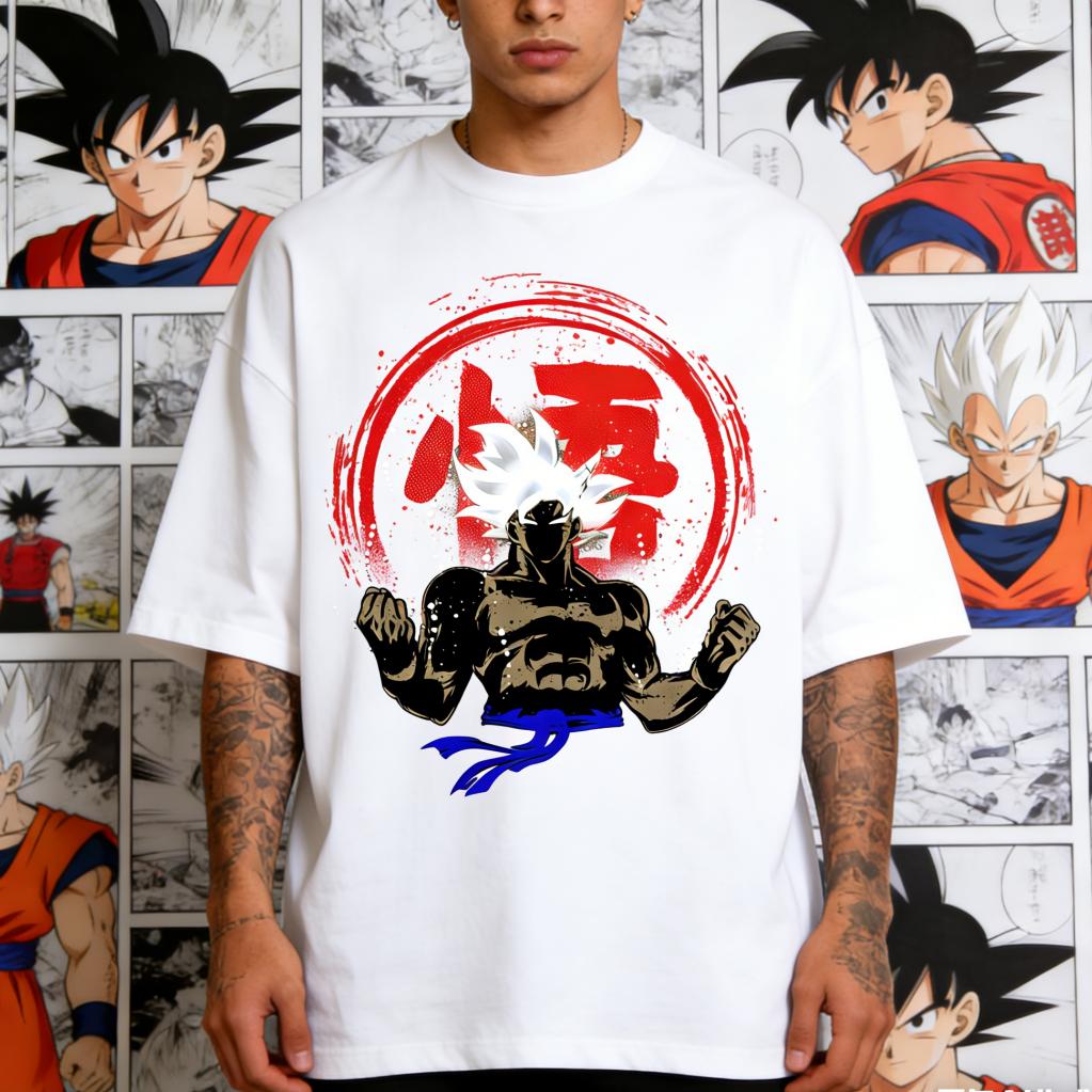 Dragon Ball Ultra Instinct Goku Anime Printed T-shirt Men's and Women's T-shirt Men's Top Sports T-shirt Men's T-shirt 2026 New