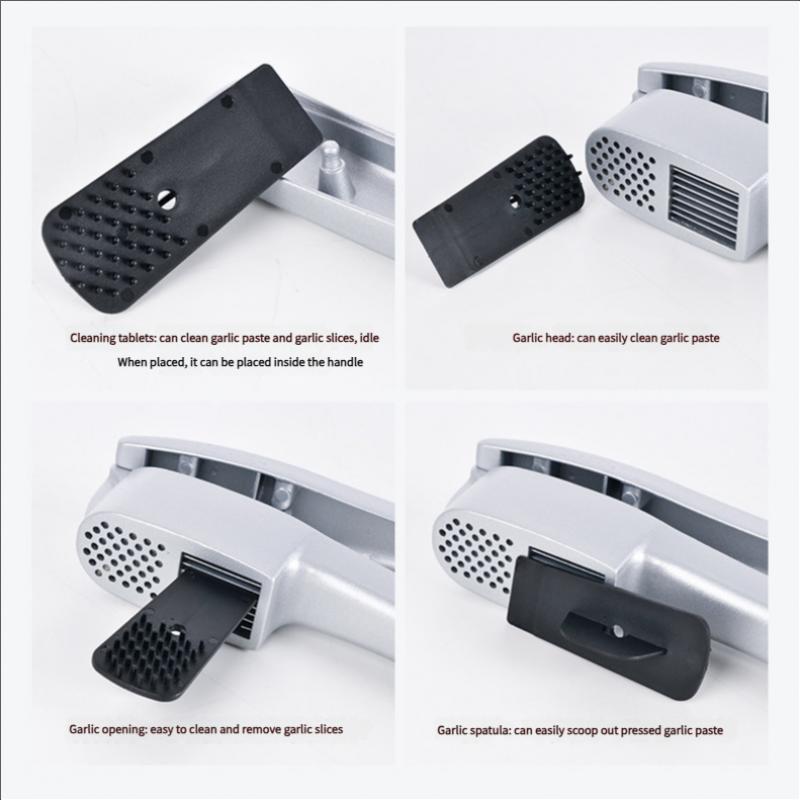 2 In 1 Multifunctional Garlic Press Garlic Slicer Zinc Alloy Manual Kitchen Gadget and Accessories Gadgets for Home