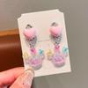 Children'S Ear-Free Ear Clips, Cute Girls' Pain-Free Earrings, Earrings, Cartoon Cartoon Girl Earrings, Jewelry.
