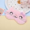 Plush Squinting Eye Mask: Breathable, Light-blocking, and Comfortable for Autumn/Winter Sleep.