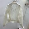 Summer Clothes Chinese Style High-End Nail Bead Embroidery Sun Protection Jacket Round Neck Design Baseball Jacket Top