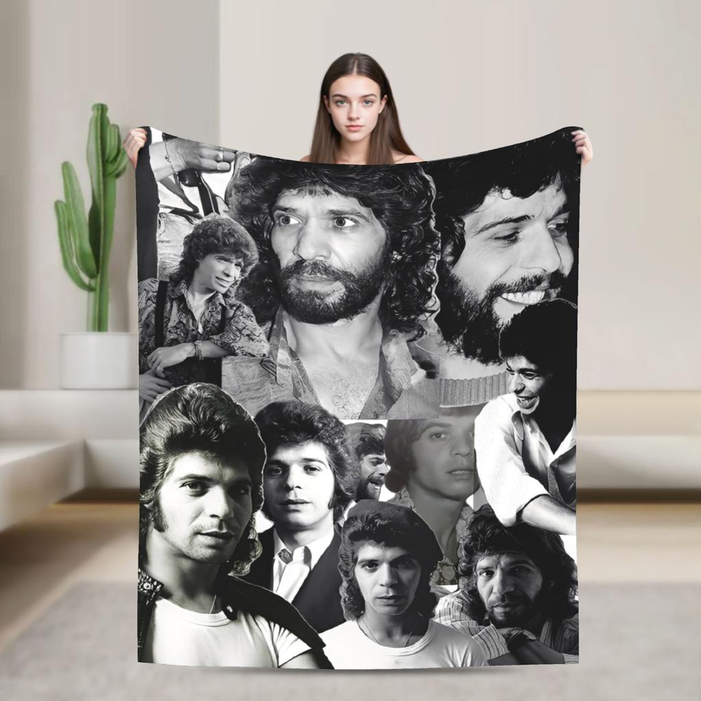 Camarons De La Isla Flamenco Sänger Wolle Mode Decke Musik Rock Lustiger Überwurf Mode Decke für Zuhause 125*100cm Ultra-Weich
