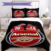 Arsenal Bedding Set Breathable Duvet Cover with Pillowcases Decorative Bed Linen for Bedroom Home Decoration Birthday Gift