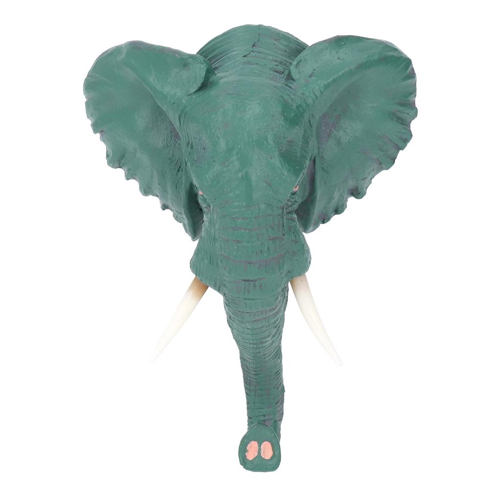 Elephant Head Single Wall Hook American Retro Style Lifelike Details Animal Shaped Coat Hat Hook